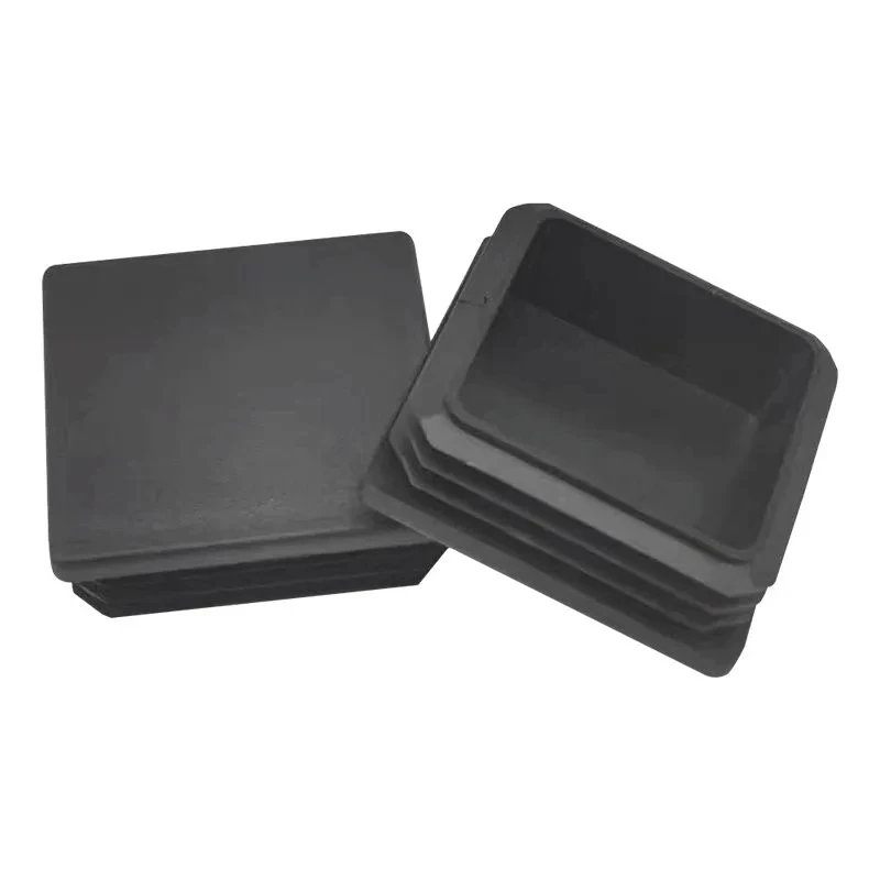 Square Table Chair Leg Protection Pad Black PE Material Furniture Antislip Wear-resistant Foot Pad Silent Protect Floor Leg Cove