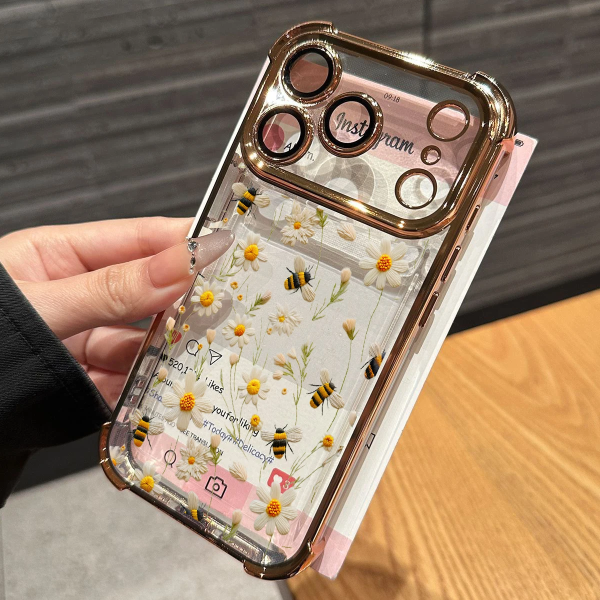 Cute Electroplated Protective Phone Case