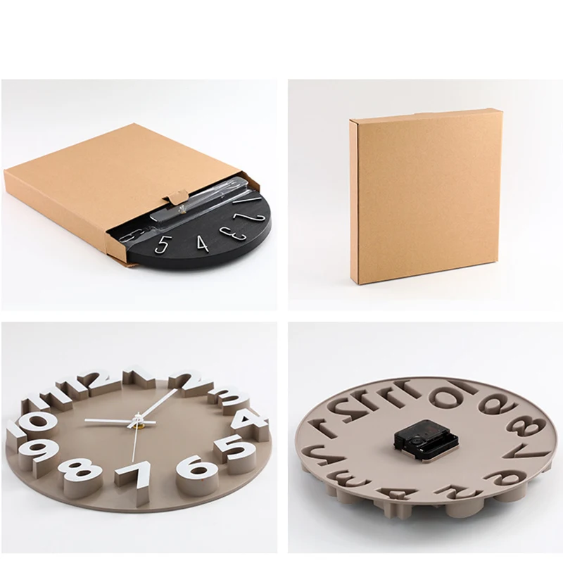 3D Three-Dimensional Digital Clock Creative Simple Wall Clock Living Room Fashion Wall Home decor reloj pared wall clock