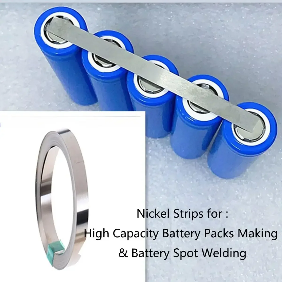 18650 Li-ion battery nickel plated strip connector 0.1mm 0.12mm 0.15mm 0.2mm battery connector spot weld steel belt 10m/Roll