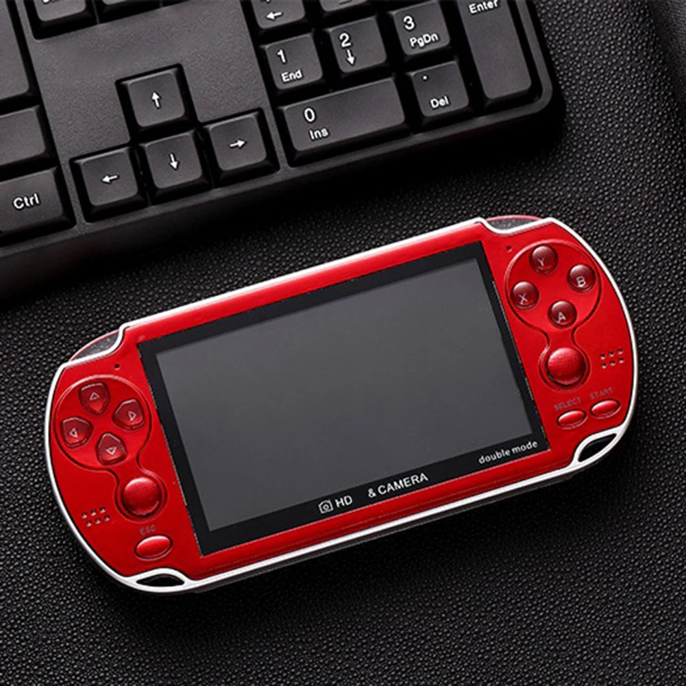 4.3 Inch Color Screen Handheld Video Game Console 8GB Retro Video Game Console Dual Joystick Support Wireless Wired Controllers