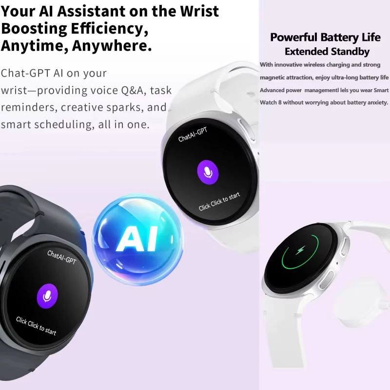 2026 New classic 8 Women SmartWatch GPS Track Sport Heart Rate Bluetooth Call IP68 Waterproof Men Smart watch For Women Men Gift 5