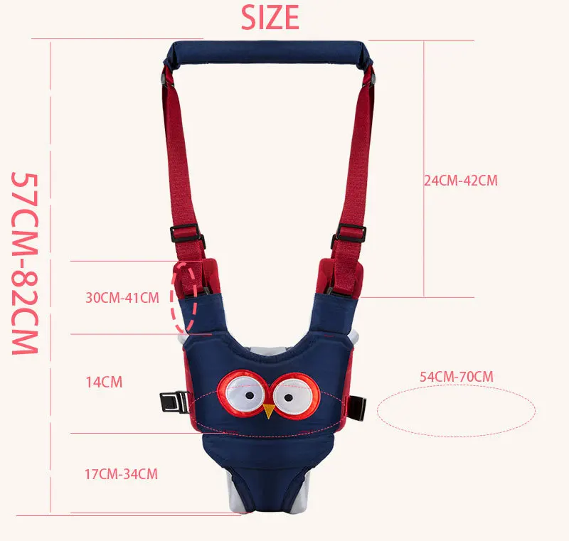 

6-24M Hot Baby Unisex Walker Assistant Harness Safety Toddler Belt Walking Wing Infant Kid Safe Leashes