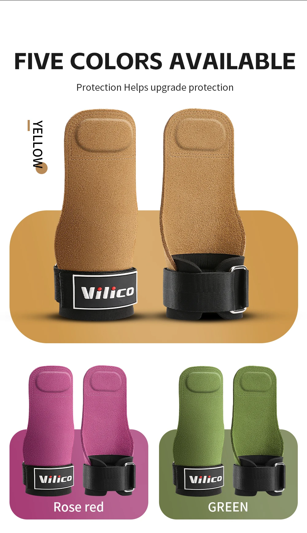 2Pcs Gym Gloves Fitness Hand Palm Protection Equipment Anti Slip Wear-resistant Wrist Protection Hard Pull Grip Strength Gloves