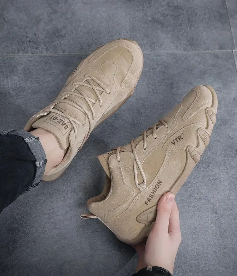 Bottines en cuir imperméables pour homme chaussures décontractées_voghion.com