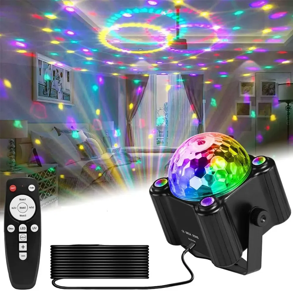 Colorful LED DJ stage lights home KTV ambient lighting beam lights frequency light lights 1pcs