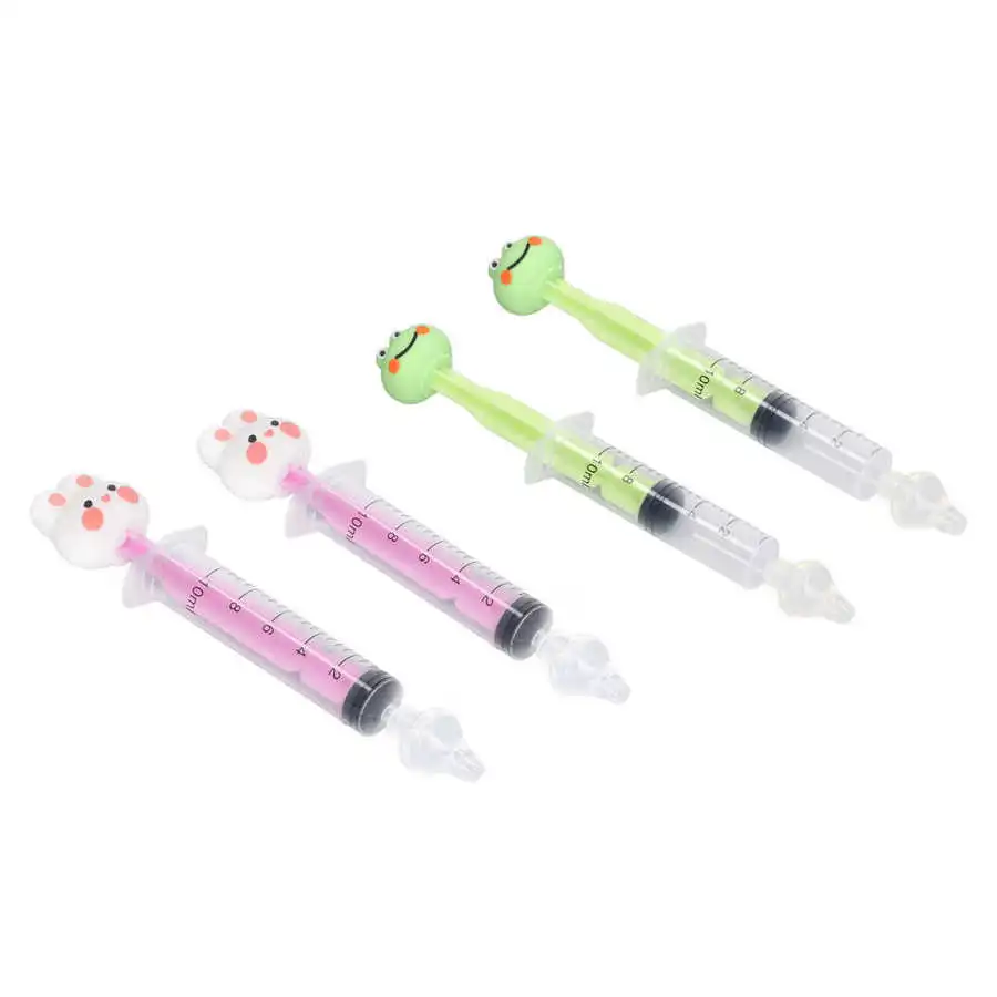Description Picture 6 of item2pcs Baby Nasal Irrigator Cartoon Shaped Syringe Type Silicone Infant Nose Cleaner Rinsing Device