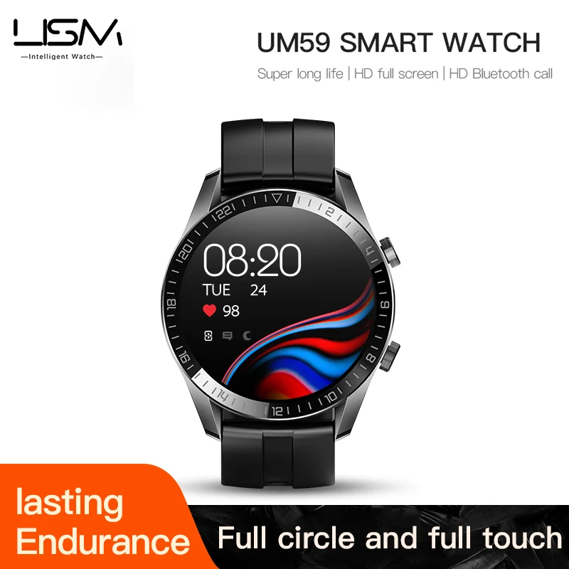 LISM UM59 2022 New Smart Watch Men Touch Screen Sport Fitness Talk IP67 Waterproof Bluetooth For Android IOS Smartwa |