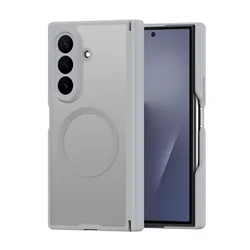Magnetic Transparent Frosted Case with Full Protection & Anti - Slip Shockproof Design for Samsung Galaxy Z TriFold (GRAY)
