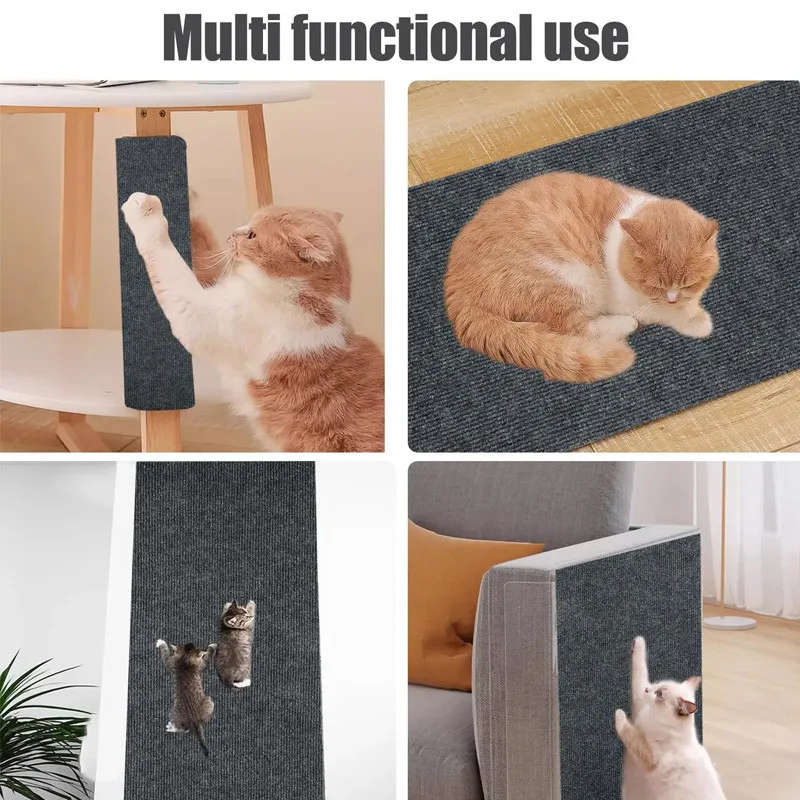 Cat Scratching Furniture Cat Scratcher Sofa Cat Crawling Mat Grinding Climbing Frame Sofa Protection Self-adhesive Carpet Cats Scratch Board Cats Toys