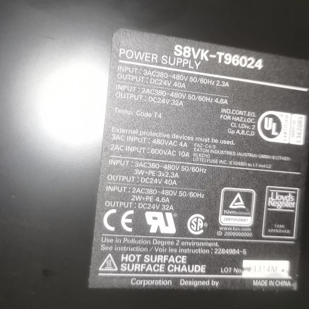 New Rail Type Switching Power Supply S8VK-T96024 DC24V 40A OUTPUT Fast Ship Works Perfectly High Quality 5 New Rail Type Switching Power Supply S8VK-T96024 DC24V 40A OUTPUT Fast Ship Works Perfectly High Quality - Image 3