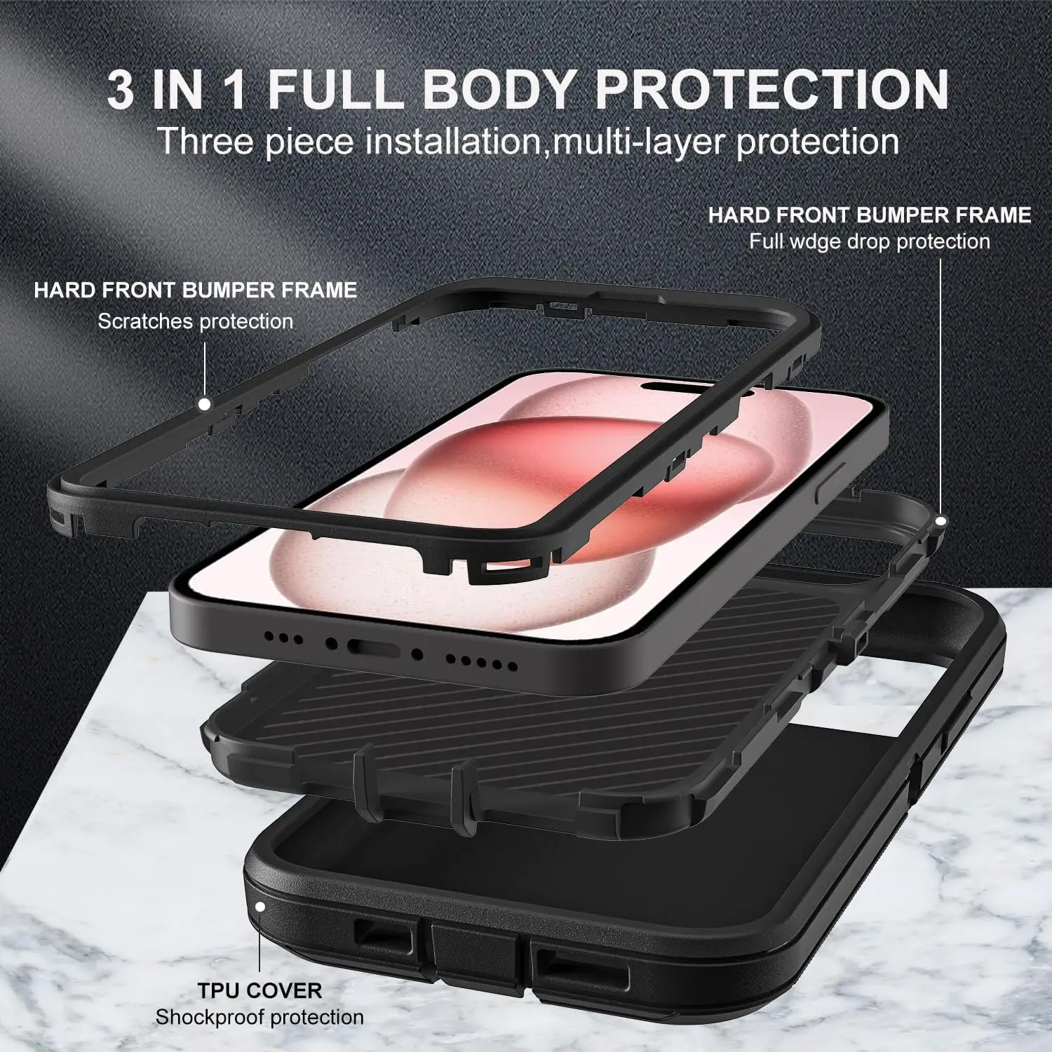 Case For iPhone 17 Pro Max 16e 15 Pro Max 14 Plus 13 12 11