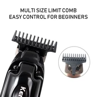 Kemei KM-1579 Electric Hiar Clipper Professional Cordless Hair Trimmer Barber USB Rechargeable Haircut Machine Mens Clipper 2
