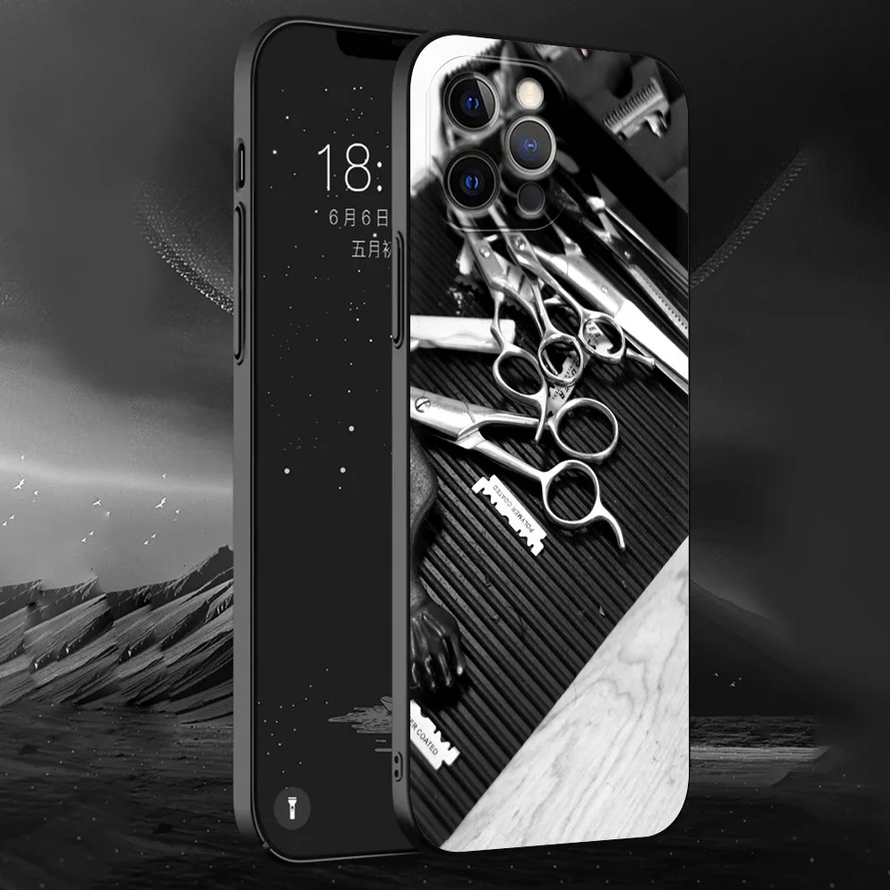 Luxury Barber Shop Hair Stylist Tools Phone Case Cover