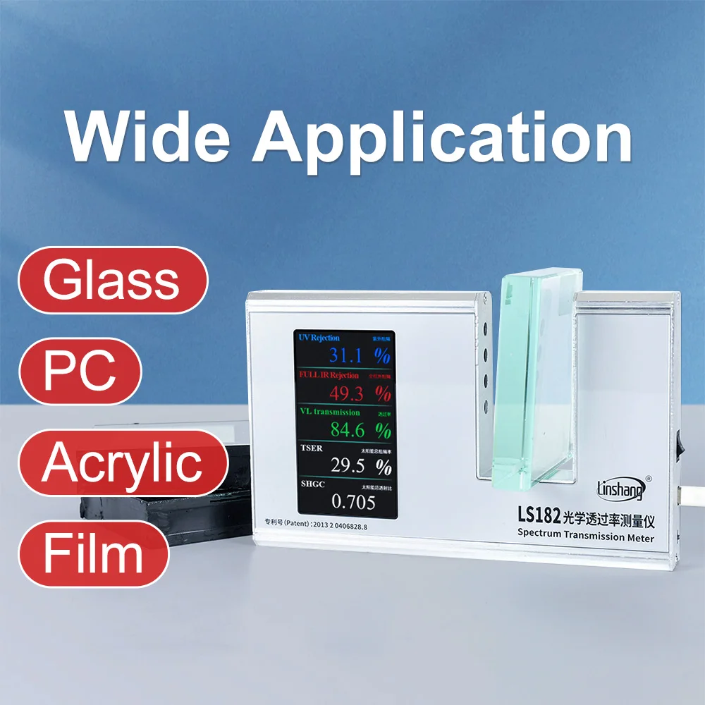 TSER Meter Solar Film Tester Light Transmittance Meter TSER SHGC Full IR Transmission Tester for Window Tint Film LS182