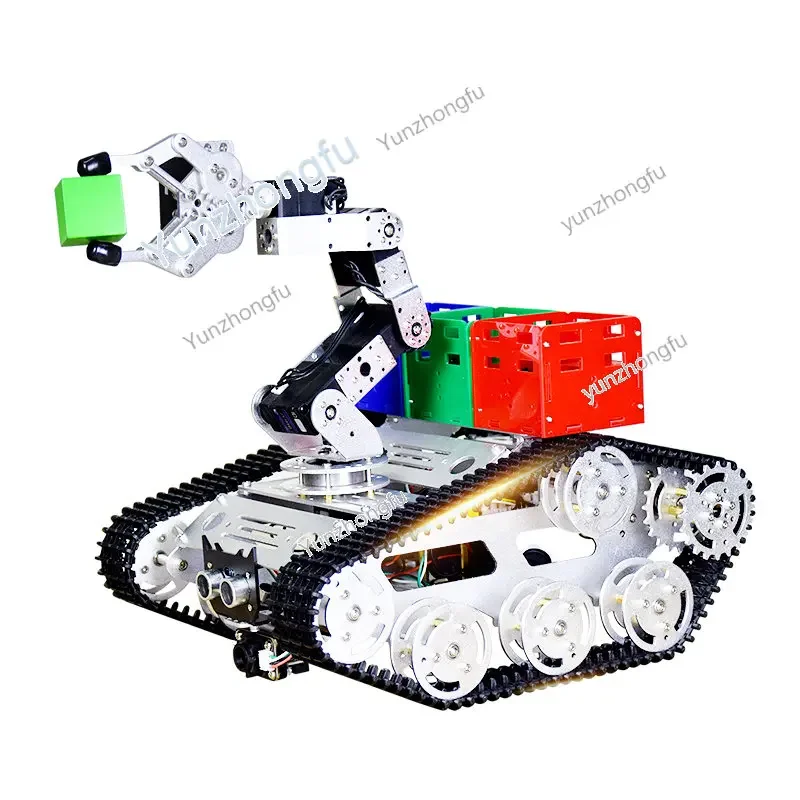 

Intelligent Tracking Obstacle Avoidance Competition Crawler Robot Tracking Vehicle DOF Mechanical Arm DIY Kit