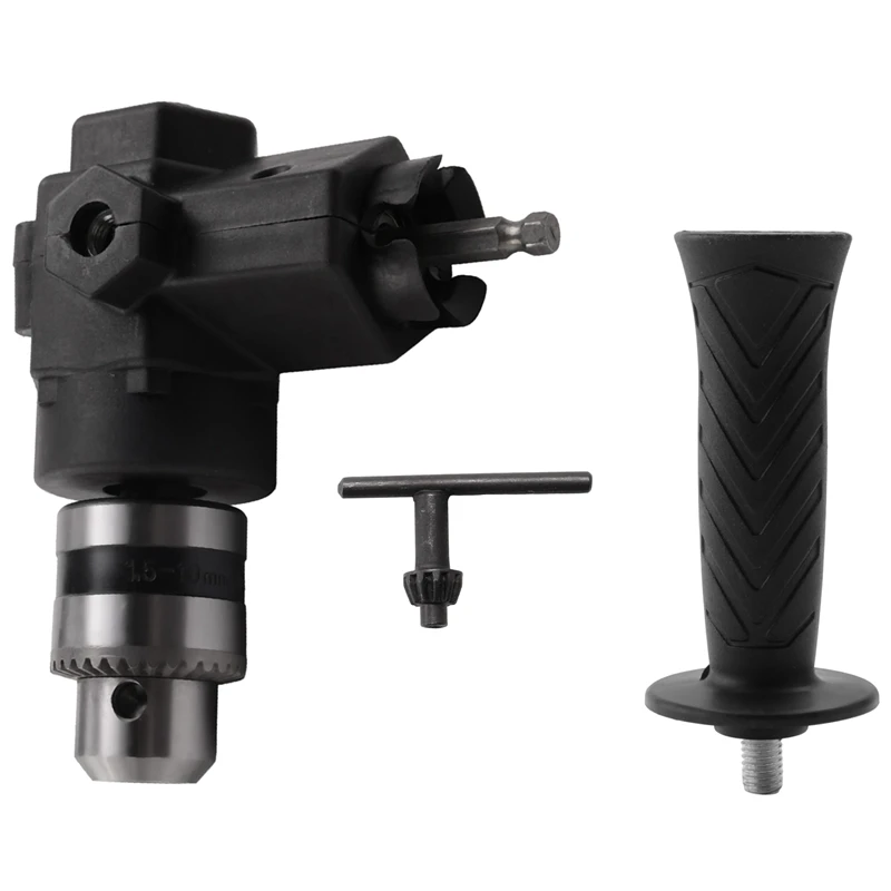 

90 Degree Handle Right Angle Bend Extension Chuck Drill Adapter Power Tool Accessories