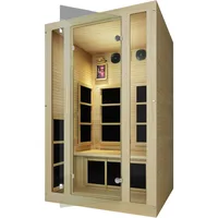 2 Person Canadian Hemlock Low EMF Far Infrared Saunas,  portable sauna steam spa, sauna rooms 2