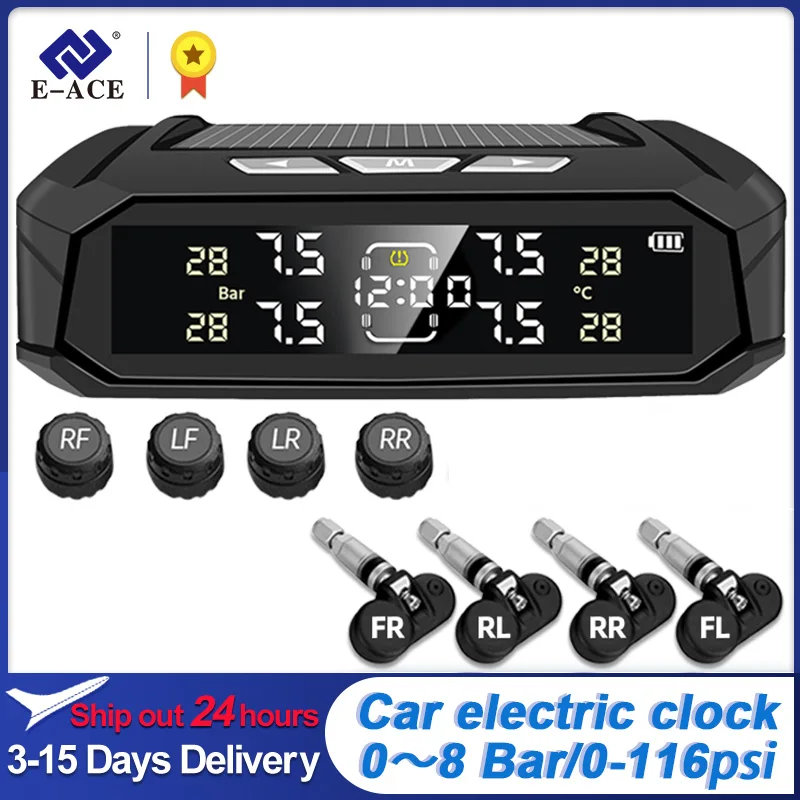 Universal Truck BUS Wireless TPMS Tire Pressure Monitoring System Color LCD Display With 6 External Sensors - 34 - View #8