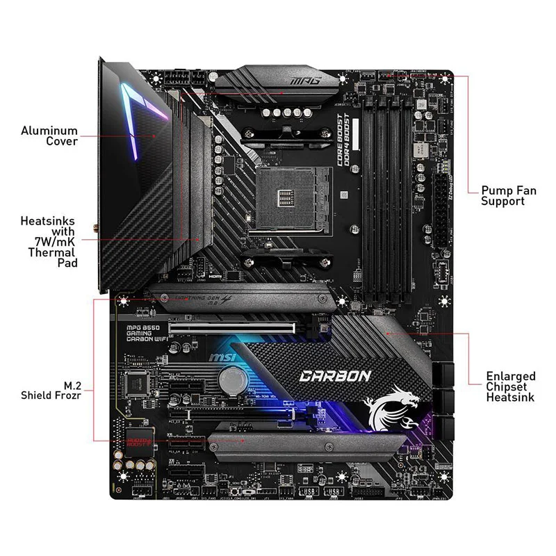 Msi Mpg B550 Gaming Edge Wifi Am4 Motherboard Combo 5800x