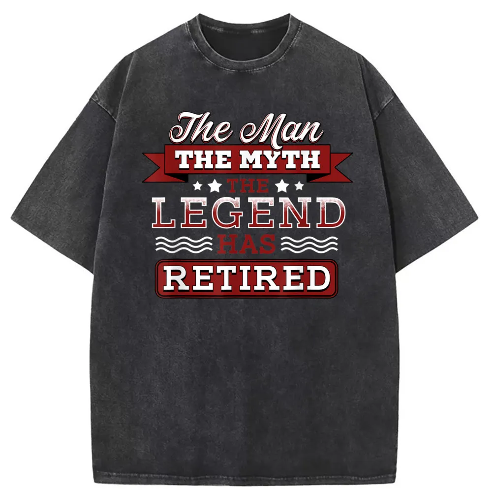 

The Man Myth Legend Has Retired Man Funny Retirement T-shirts Sportswears Father Day Designer Geek Long Sleeve Men Sweatshirts