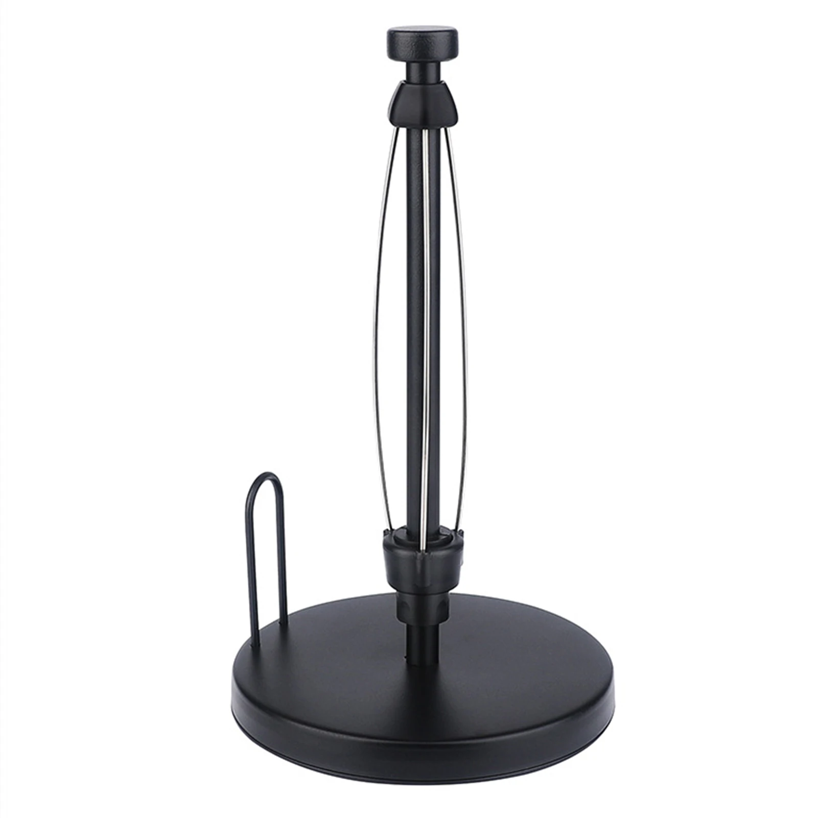 

One Handed Paper Towel Holder Round For Countertop Bathroom Accessories Ratchet Mechanism Roll Weighted Base Home Stable Kitchen