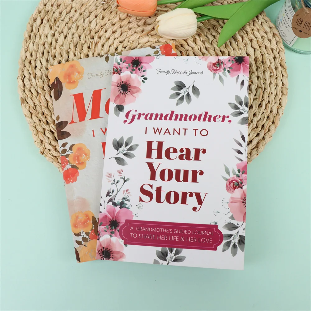 Mom/Grandma, I Want To Hear Your Story Notebook A Father's Guided Journal Multipurpose Notepad Book Keepsake Journal