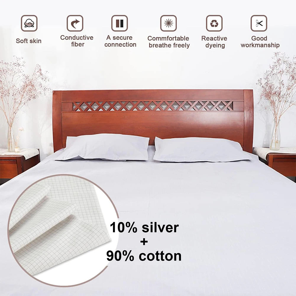 Grounding Sheet 5% Silver Fiber Conductive Organic Grounding Sleep 27x52in Anti-static Organic Mat Radiation Proof