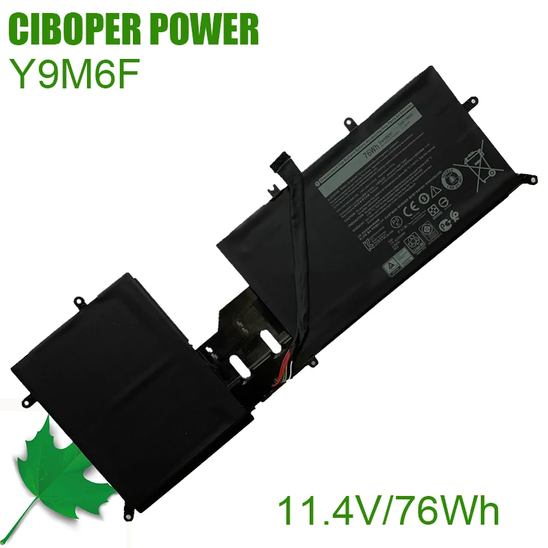 Bateria do Laptop Genuína Y9m6f 11.4v 76wh para M15 r2 M17 r2 Notebook Série Cn08k84y 08k84v Y9m6f Ym9kc cp