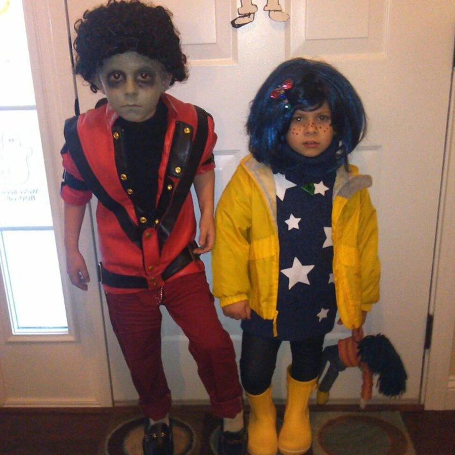 Michael Joseph Jackson Leather Red Thrilling Jacket, Suitable for 5-12 Year Boys Girls Kids ,Halloween Birthday Gift, 6