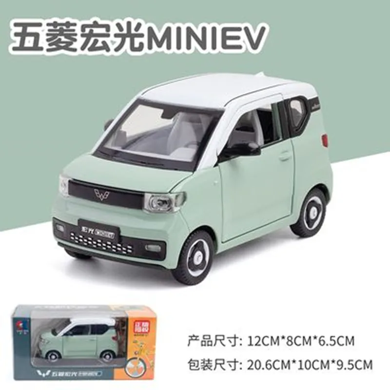 Nicce 1:24 WuLing Hongguang MINI EV Alloy Car Diecasts Toy Vehicles Car Model Sound Light Pull Back Car Toys for Kids Gifts A386 rc monster truck RC Cars