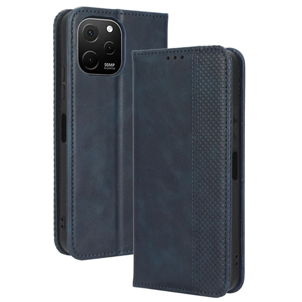 Luxury Leather Magnetic Phone Case with Card Slots and Shockproof Protection