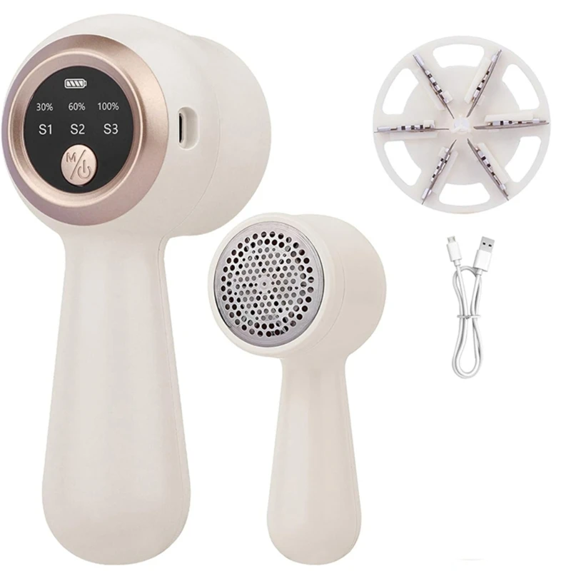 

CPDD Rechargeable Fabric Shaver, Lint Shaver with Digital Display Sweater Shaver
