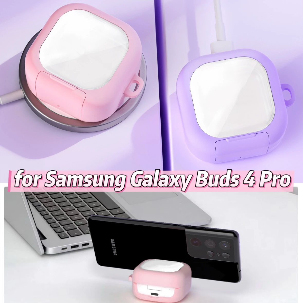 Shock-Resistant Protective Earbud Case with Secure Lock and Holder