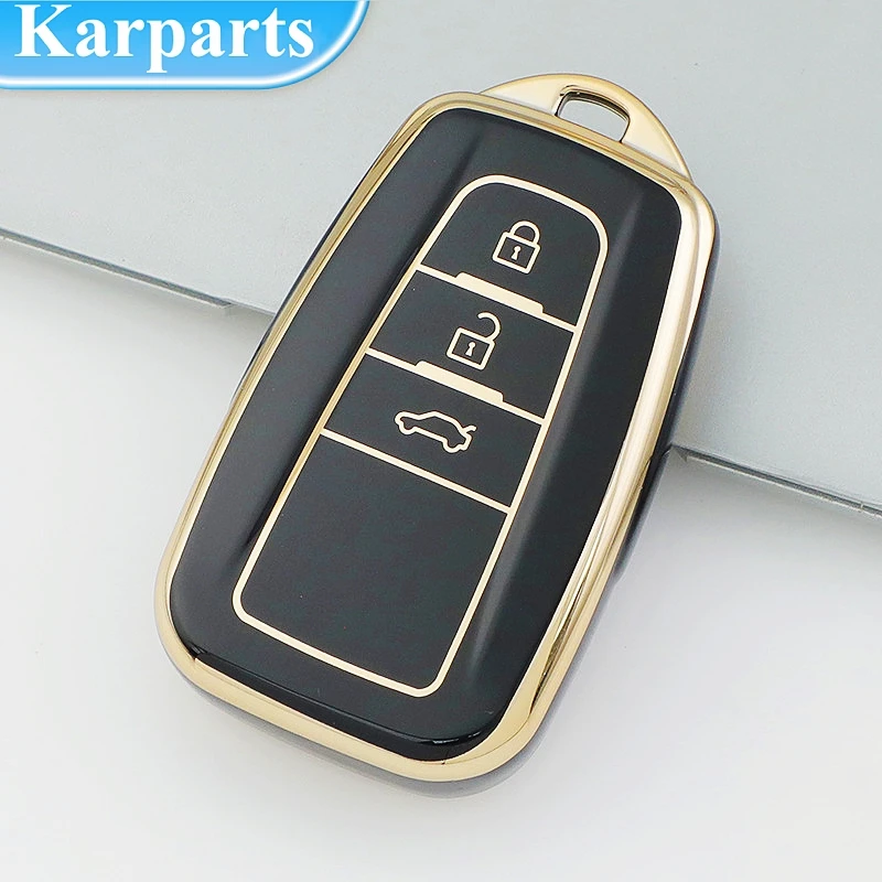 

Fashion TPU Car Key Case Full Cover Shell For Toyota Prius Camry Corolla CHR C-HR RAV4 Land Cruiser Prado Keychain Accessories