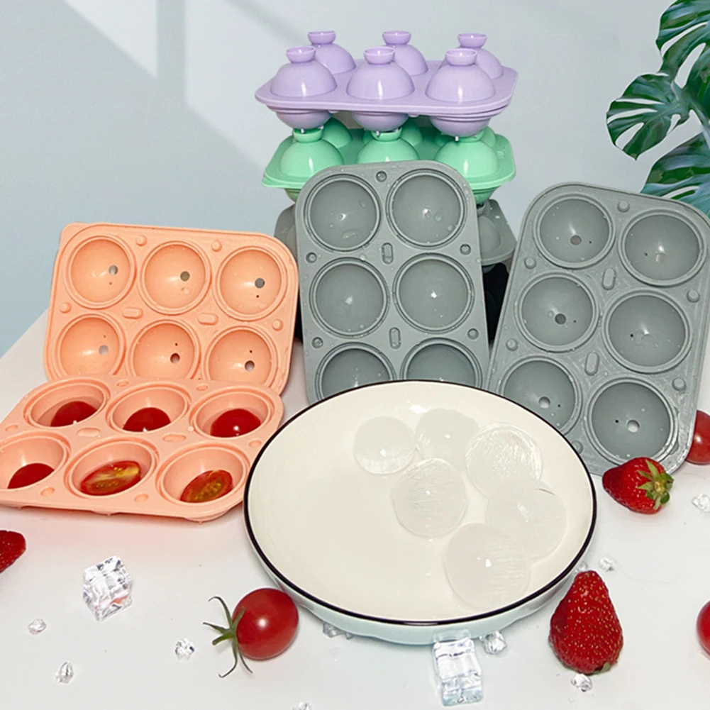 

Household Silicone Ice Ball Cubes Mold Reusable Quick Demoulding Ice Maker DIY Ice Drinking Tool