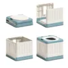 Adults Commode Chair Portable Toilet Odor Proof Foldable Bedside Commode Chair with Armrests for Home Bedroom Outdoor Activities 4