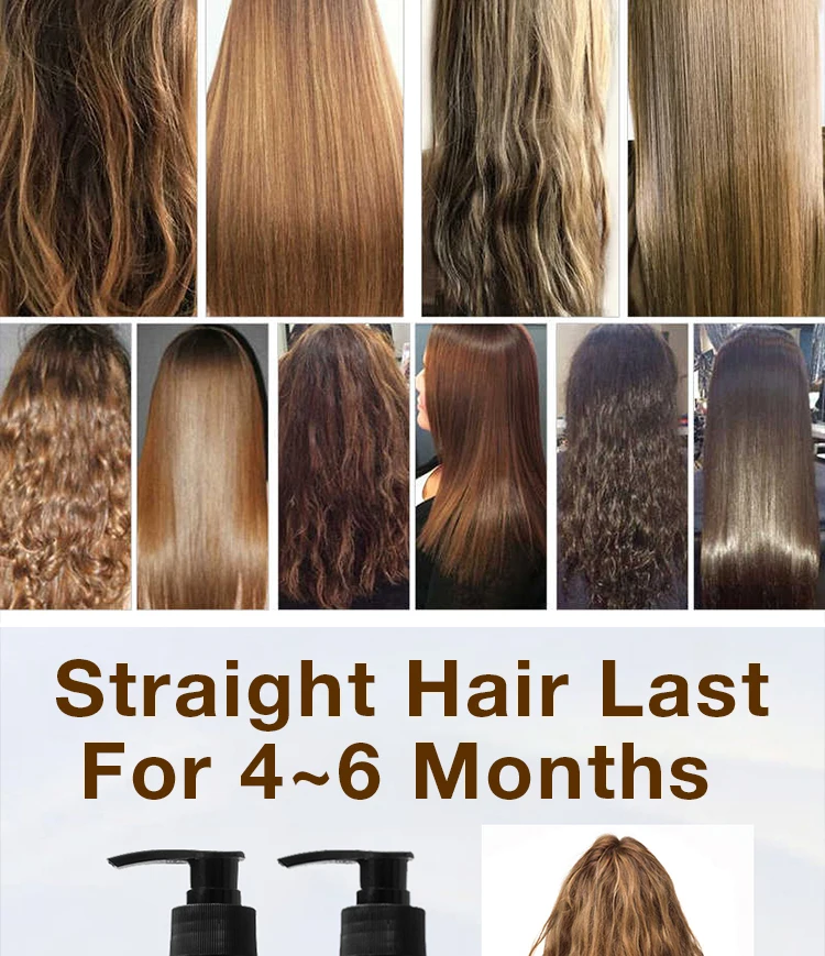 Description Picture 5 of itemPURC Brazilian Keratin Hair Treatment Straightener Hair Straightening Cream Smoothing For Curly Hair With Natural Keratin Salon