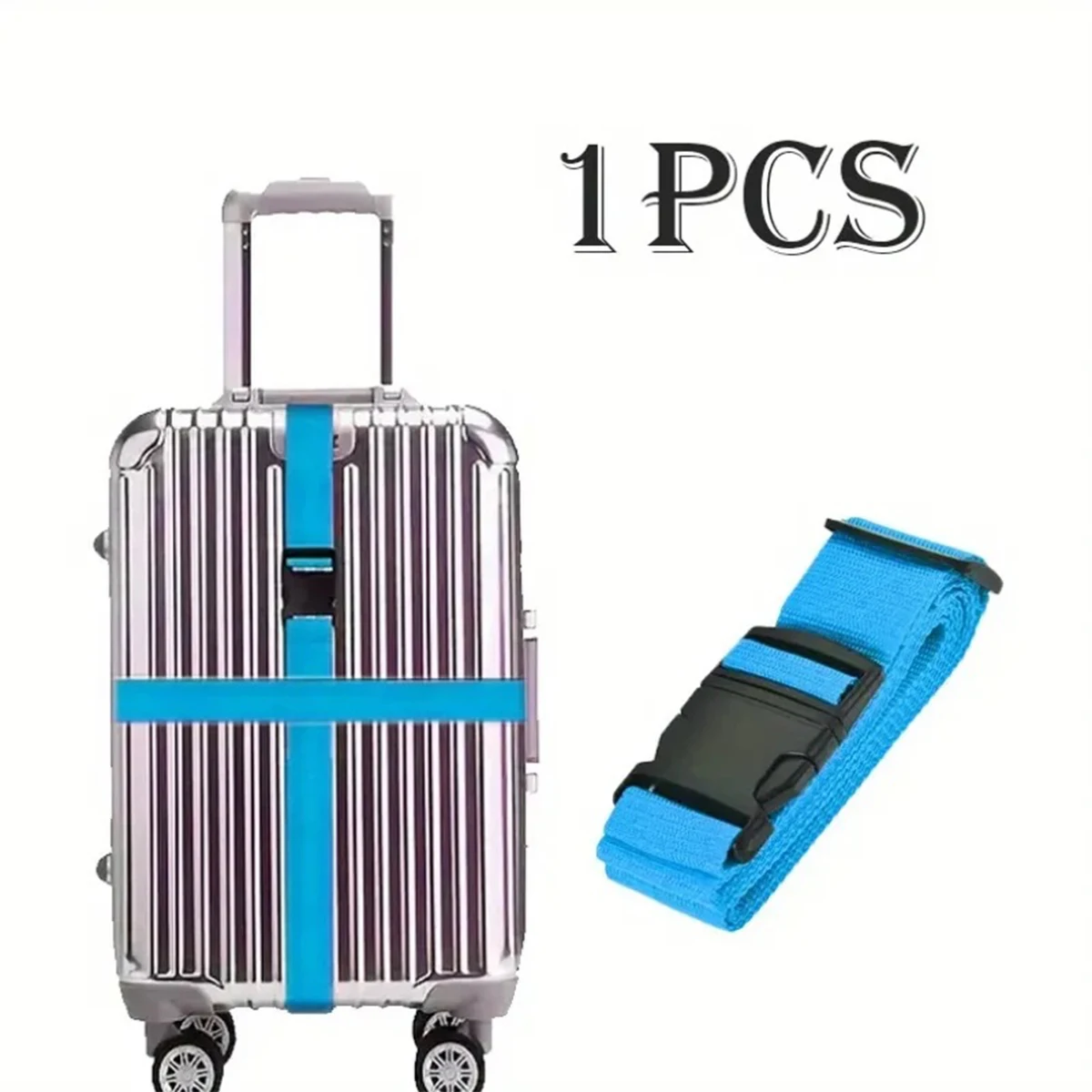 Verstellbare Gepäcktasche, Passwortschloss, superstarke Elastizität, Kreuzgurt, sicheres Reisegebündeltes Gepäck, mehrfarbiges Zubehör – Detail 3