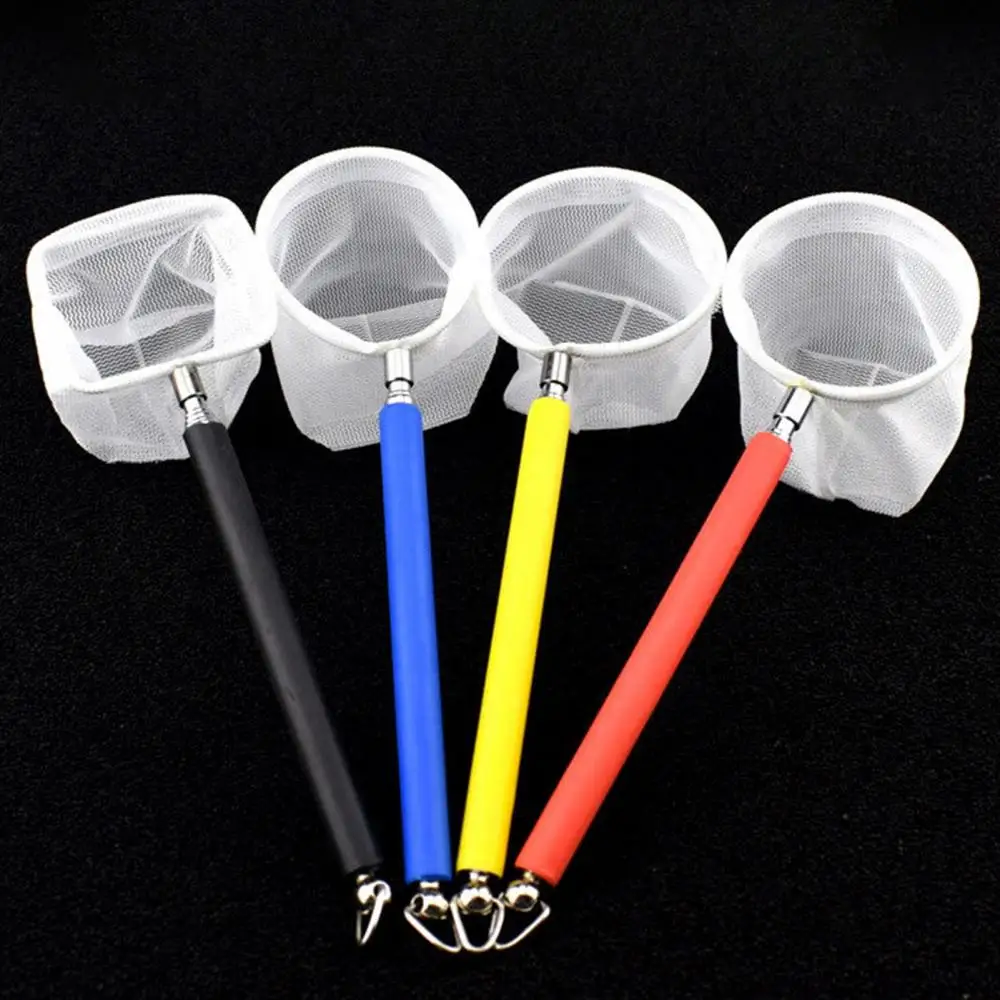 휴대용 미니 조절식 텔레스코픽 새우 낚시 그물, 메쉬 수족관 액세서리