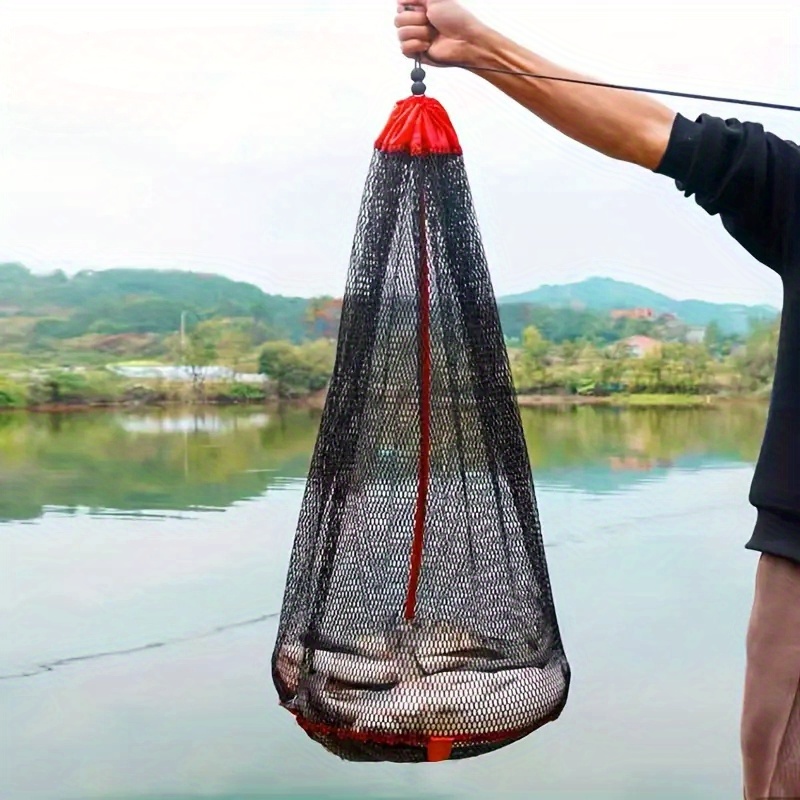 Lightweight Nylon Fishing Net Bag Portable Fish Collection Cage for Snorkeling Gear