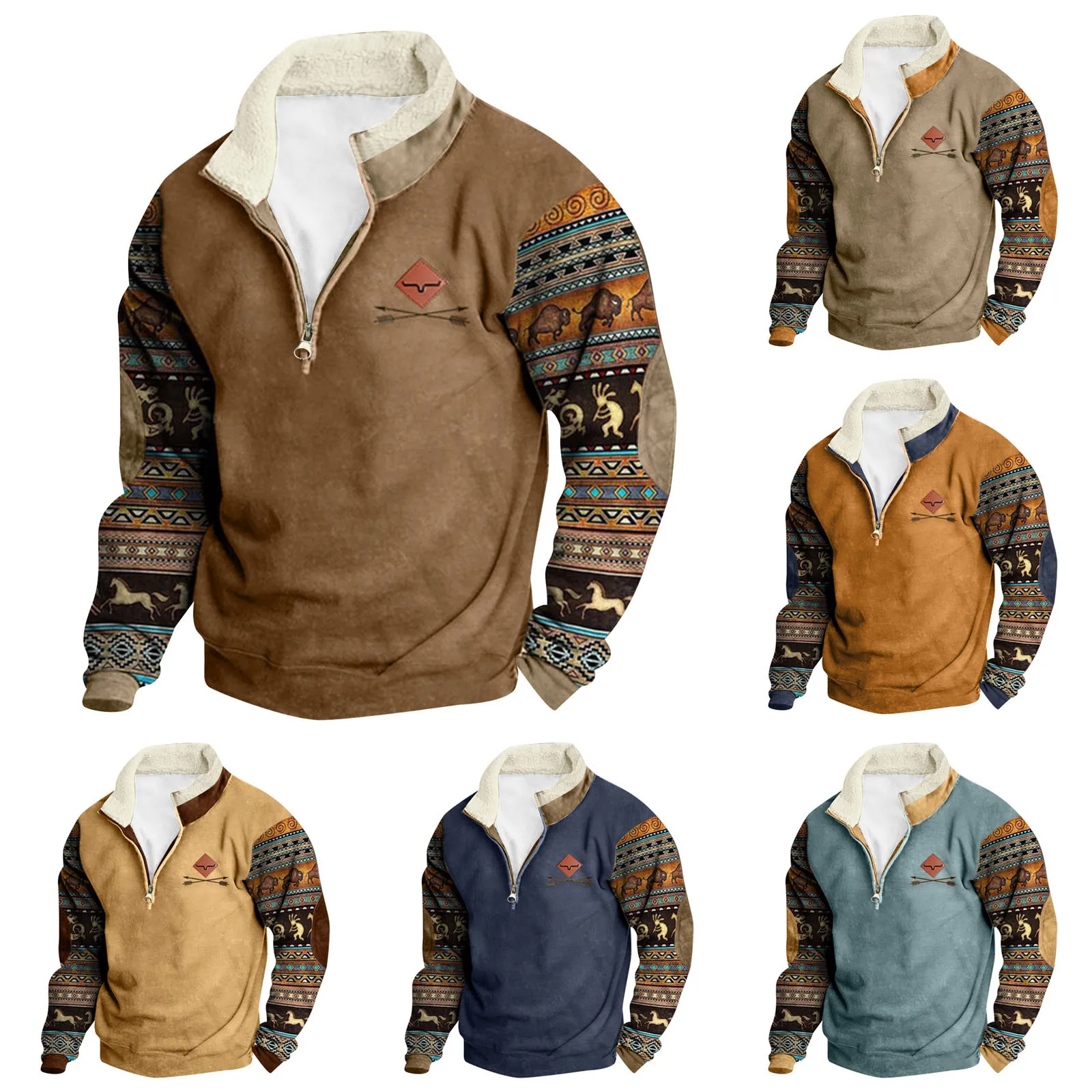 

Men Fashion Casual Relaxed Comfortable Printed Long Sleeve Hoodie