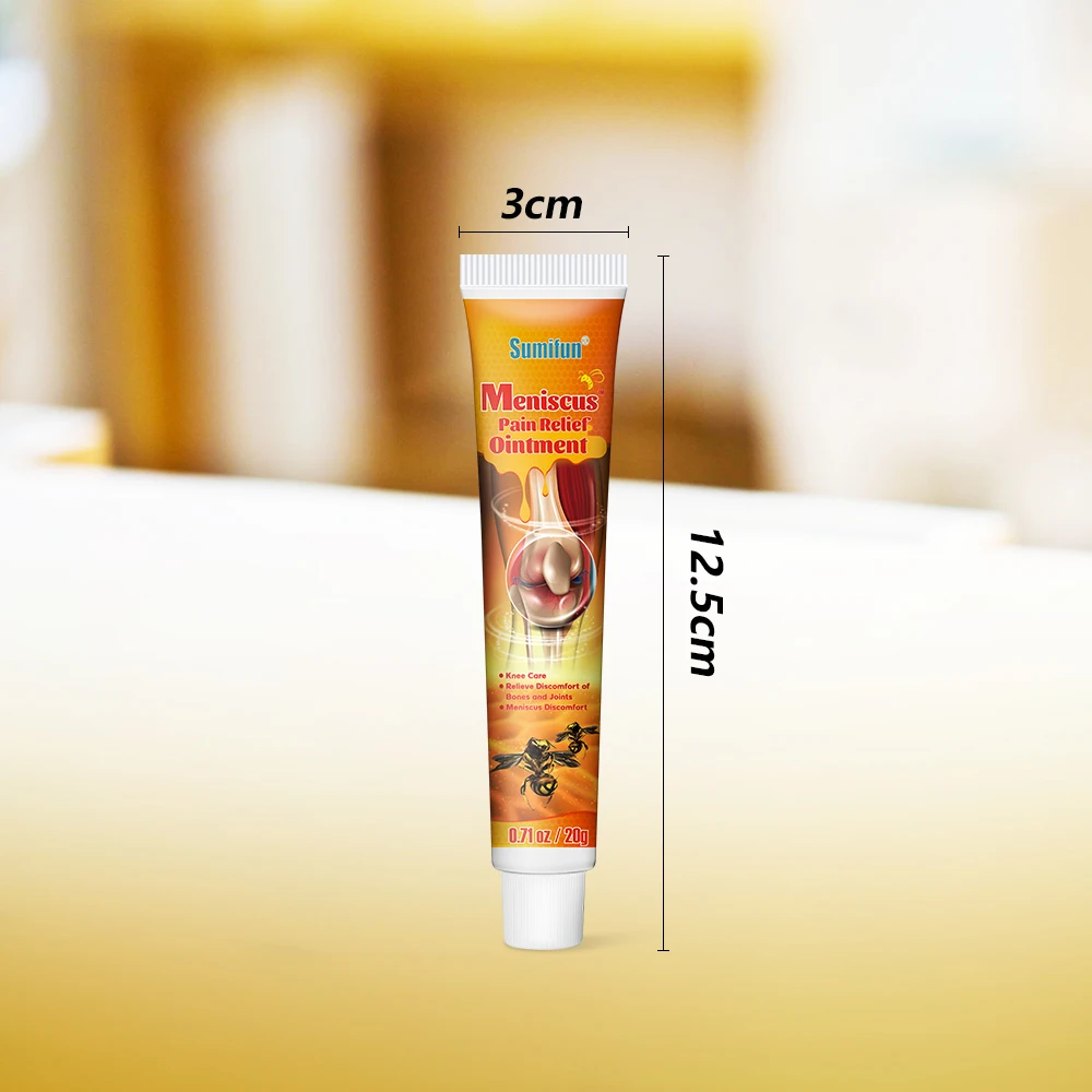 Sumifun Bee Venom Knee Cream Synovitis Meniscus Pain Relief Ointment Rheumatism Arthritis Joint Sprain Ache Plaster 1/5/10Pcs knee pain relief cream
