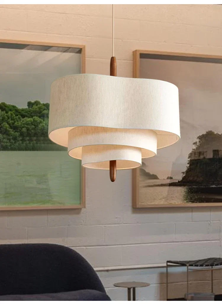 Pendant Light - Japanese Wabi Sabi Cloth Ceiling Chandelier