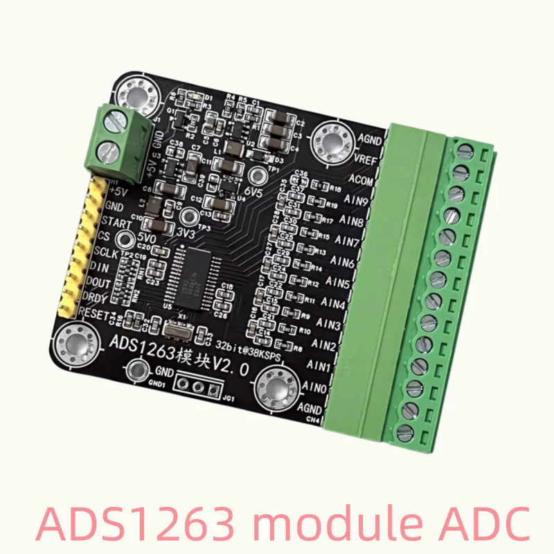 In stock.ADS1263 module, 10-channel 32-bit 38K precision low-speed ADC ...