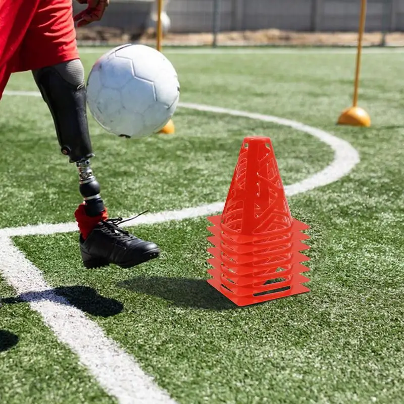 Training Cones For Soccer Football Training Marker Cones PE Material Set For Outdoor Activity Football