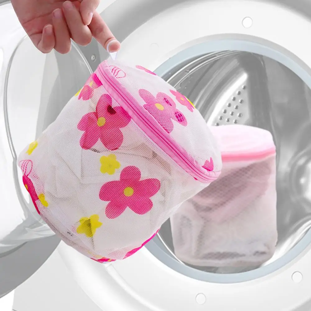 1 Pcs Home Lingerie Clothes Washing Convenient Underwear Bra Sock Laundry Washing Aid Net Mesh Zip Bag filter Wash Basket Bag 3
