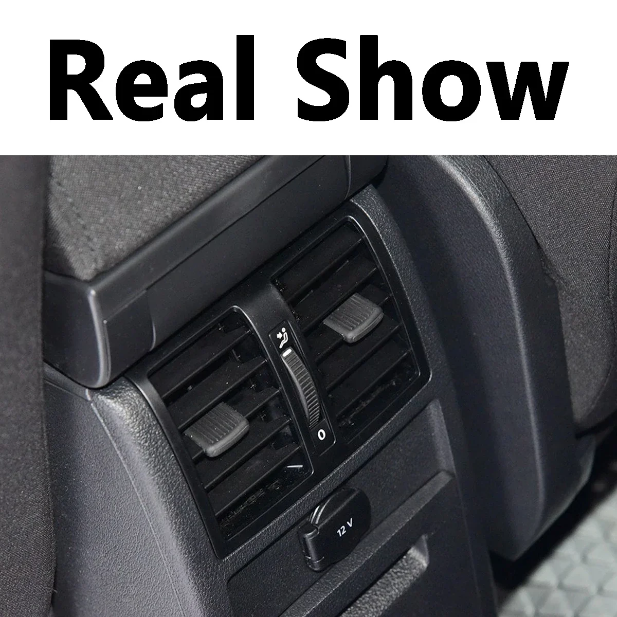 VW 투란용 후면 AC 블랙 에어 아울렛 벤트 그릴, 1T 1T1 1T2 1T3 캐디 2003-2015 1T0819203 1T0819203A 1T0819203B 1TD819203, 신제품