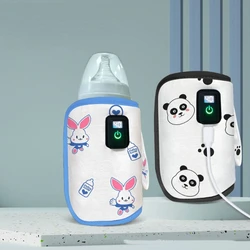 USB Milk Warmer Bags Travel Water Heat Keeper Digital Display Baby Bottle Heater