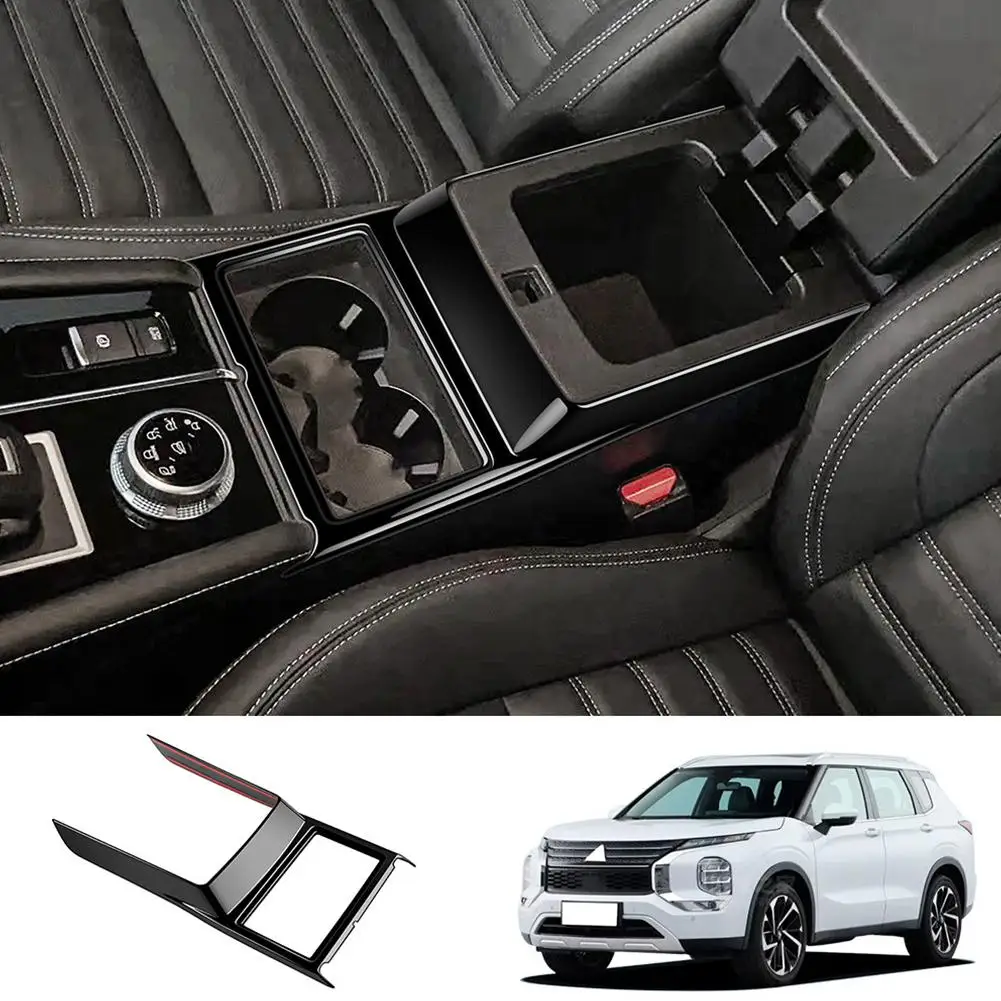 

For Mitsubishi Outlander 2022 2023 Accessories Front Water Trim Interior Holder Accessories Decoration Panel Cover Seat Cup Y5H5